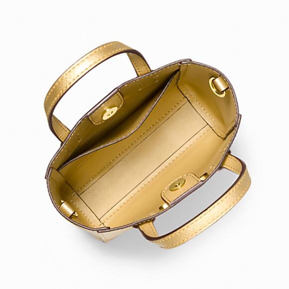 Michael Kors Vincent Extra-Small Metallic Crossbody Bag with logo card case. - Picture 4 of 4